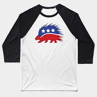 Libertarian Porcupine Baseball T-Shirt